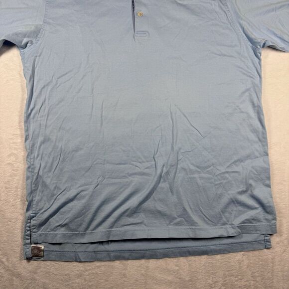 Peter Millar Mens Golf Polo‎ Size Large Short Sleeve Shirt Logo Preppy Comfort - Picture 4 of 13